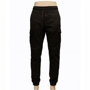 Women's Black Cargo Joggers